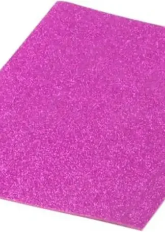 PACK 10 LAMINAS GOMA EVA PURPURINA FUCSIA 40X60 CM