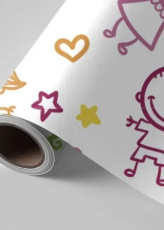 BOBINA PAPEL REGALO FANTASIA INFANTIL 31CMX2KG