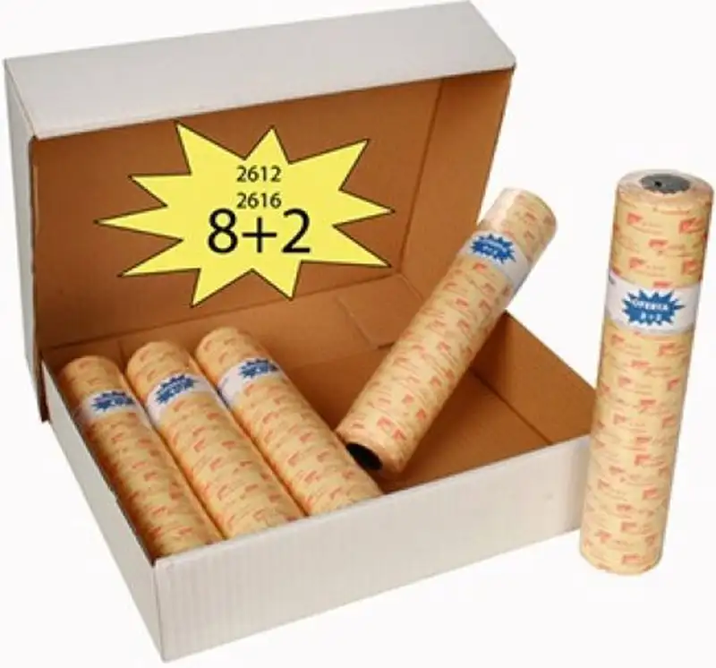 PACK 8+2 ROLLOS 1000 ETIQUETS 26X12 BLANCA REMOBIBLE