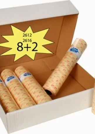 PACK 8+2 ROLLOS DE ETIQUETAS 26X16 BLANCA REMOVIBLE