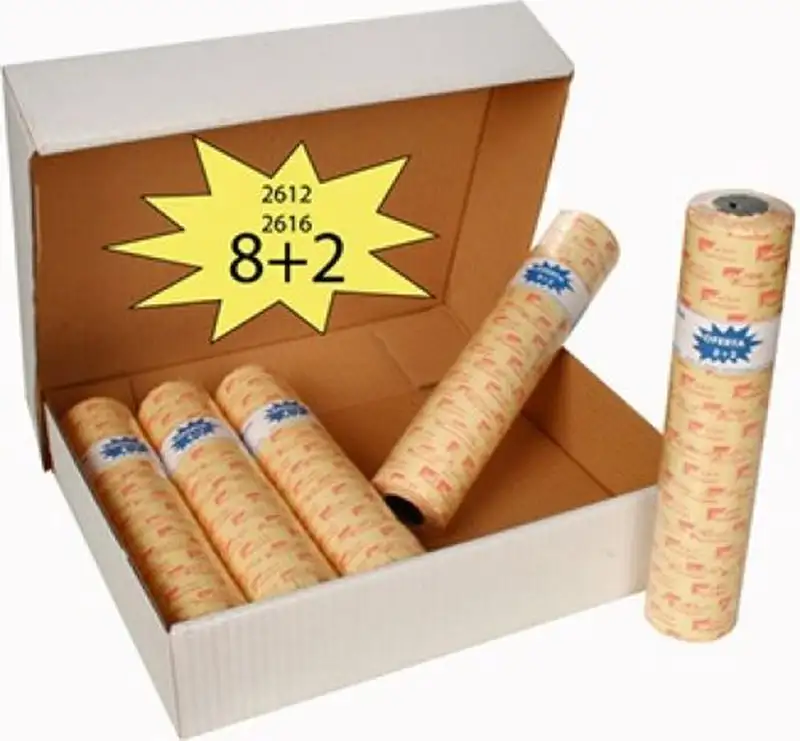 PACK 8+2 ROLLOS DE ETIQUETAS 26X16 BLANCA REMOVIBLE