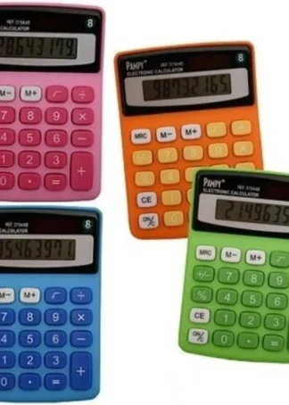 CALCULADORA PAMPY 8 DIGITOS COLORES SURTIDOS POESSA