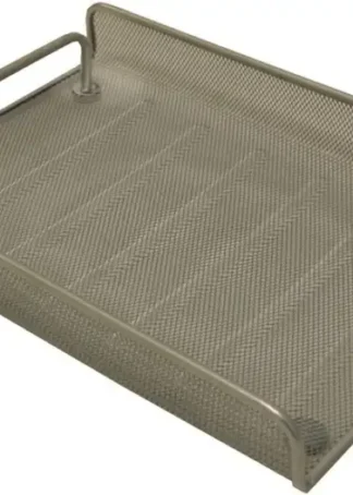 BANDEJA METALICA REJILLA 24,5X4X35CM CROMADA