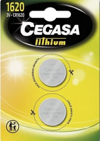 BLISTER 2 PILAS CEGASA LITO BOTON CR1620 3V