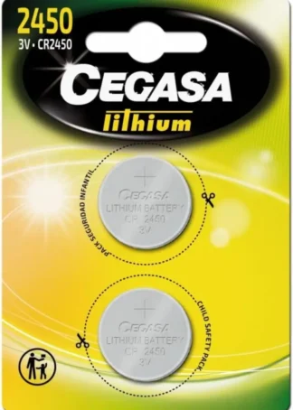 BLISTER PILA CEGASA LITIO BOTON CR2450 3V BT BL2