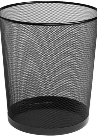 PAPELERA METALICA DE REJILLA 21X27,5 12 LITROS NEGRO