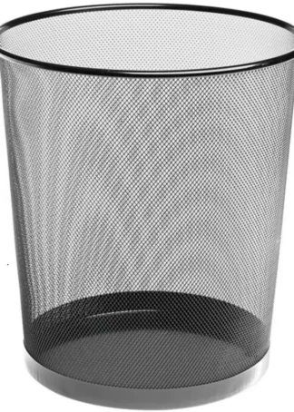 PAPELERA METALICA DE REJILLA 21X27,5 12 LITROS CROMADA