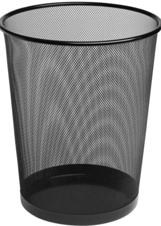 PAPELERA METALICA DE REJILLA 24X34 18 LITROS NEGRO