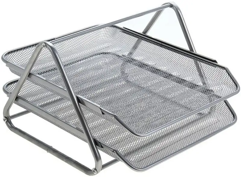 BANDEJA DOBLE REJILLA CROMADA