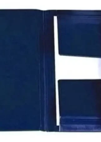 CARPETA Fº GOMAS SOLAPAS FORRADAS PVC AZUL