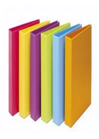 CARPETA Fº 2 ANILLAS 40 MM PVC AZUL FUN COLOR