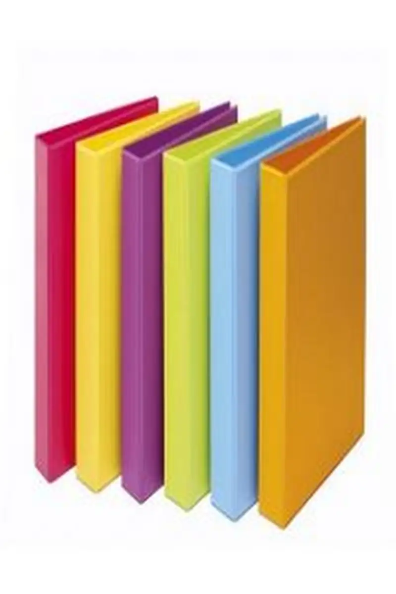 CARPETA Fº 2 ANILLAS 40 MM PVC VERDE FUN COLOR