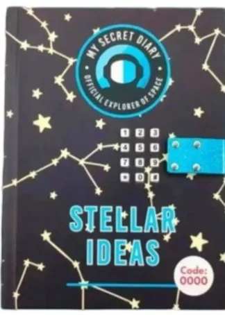 DIARIO CON CLAVE ELECTRONICA STELLAR IDEAS GALAXY