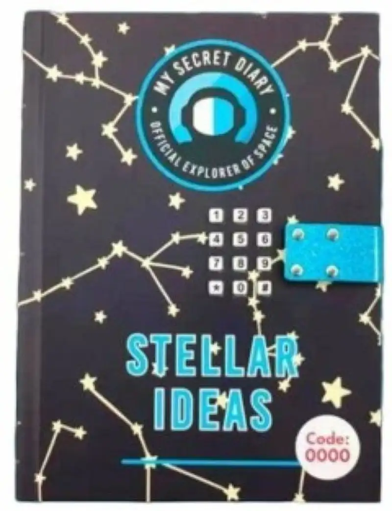 DIARIO CON CLAVE ELECTRONICA STELLAR IDEAS GALAXY