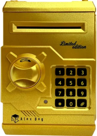 CAJA FUERTE ELECTRONICA COLOR ORO