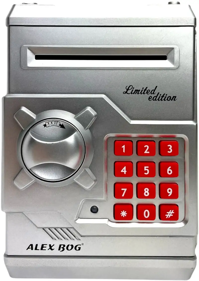 CAJA FUERTE ELECTRONICA PLATEADA