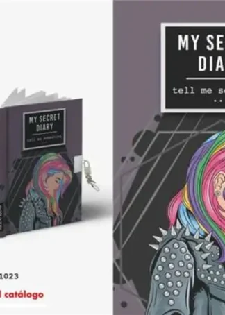 DIARIO A5 CON CANDADO MODELO TELL ME SOMETHING 168H.