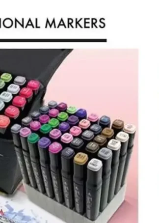 ESTUCHE 40 ROTULADORES PROFESSIONAL MARKERS DOBLE PUNTA