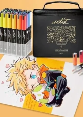 ESTUCHE 24 ROTULADORES ACRYLIC MARKER COLORES SURTIDOS