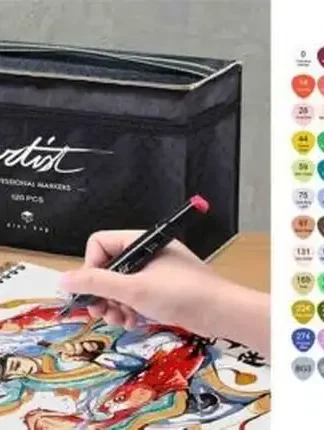 ESTUCHE 120 ROTULADORES PROFESSIONAL MARKERS DOBLE PUNTA