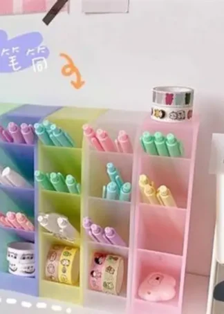 ORGANIZADOR VERTICAL 4 PISOS TRANSPARENTE COL SURTIDOS