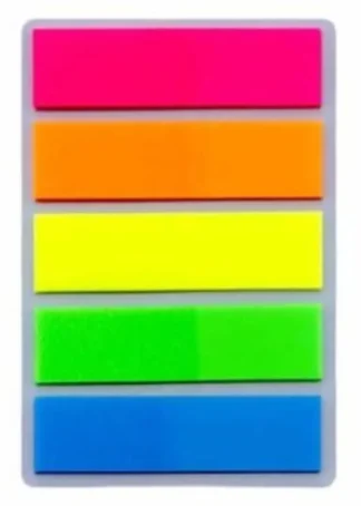 BLISTER 100 NOTAS SEÑALIZADORAS ACETATO TRANSPARENTE