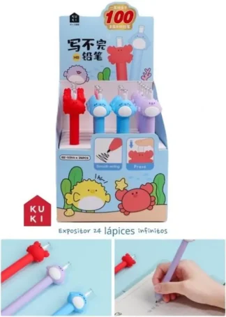 EXP 24 LAPIZ INFINITO ANIMALES MARINOS