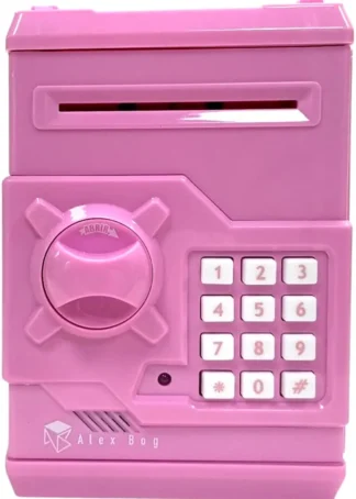 CAJA FUERTE ELECTRONICA COLOR ROSA