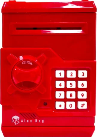 CAJA FUERTE ELECTRONICA COLOR ROJO