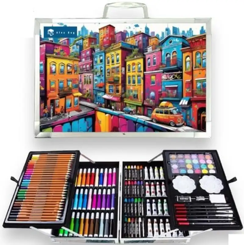 SET ALUMINIO ART STUDIO ARTIST HOUSES CON 145 PIEZAS