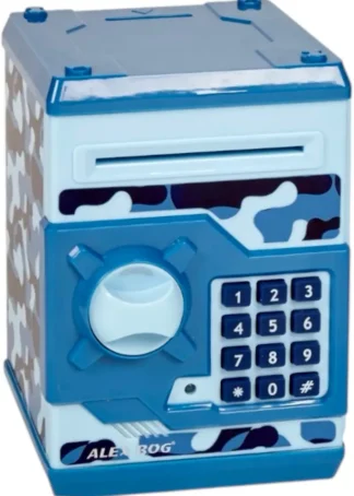 CAJA FUERTE ELECTRONICA CAMUFLAJE AZUL