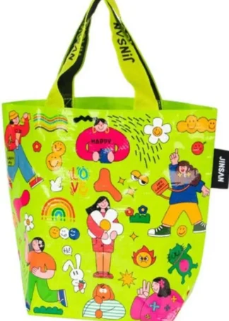 BOLSA WOVEN BAG PEQUEÑA 35X31X15CM PP GRIRLS TIME