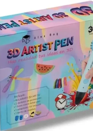BOLIGRAFO 3D ARTIST TIGER FULL CON ACCESORIOS COLORES SURT.