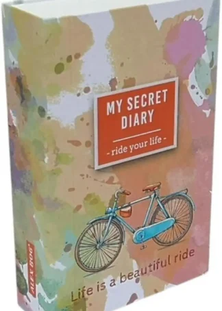 CAJA FUERTE CON COMBINACION FORMA DE LIBRO RIDE YOUR LIFE