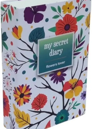 CAJA FUERTE CON COMBINACION FORMA DE LIBRO FLOWERS LOVER