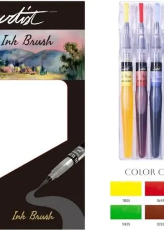 ESTUCHE 6 PINCEL DE TINTA ACUARELABLE ARTIST BRUSH