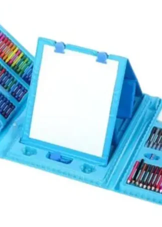 MEGA SET INICIACION DIBUJO CON ATRIL 208 PIEZAS COLOR AZUL