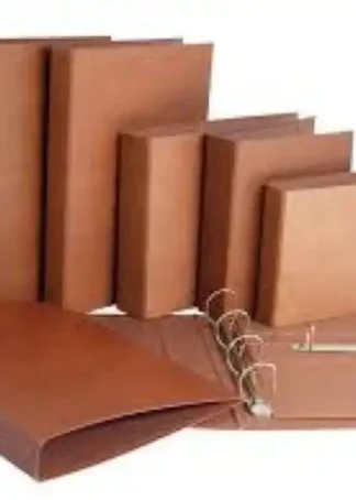 CARPETA Fº APAISADO 2 ANILLAS 40MM CARTON CUERO