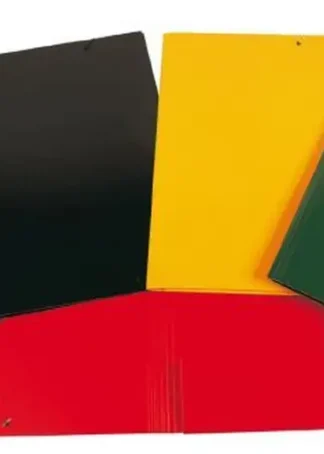 PAQ/5 CARPETA CARTON A3 GOMAS Y SOLAPAS CARTON COLOR SURTI