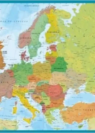 LAMINA DIDACTICA MAPA EUROPA PVC 40X59,5CM