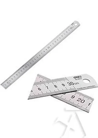 REGLA 30CM ALUMINIO CON BANDA ANTIDESLIZANTE