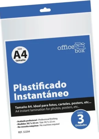 BLISTER 3 LAMINAS PLASTIFICADO A4 INSTANTANEO