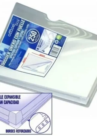 PAQ/5 FUNDAS MULTITALADRO LATERAL CON FUELLE A4 PP TRANSP.