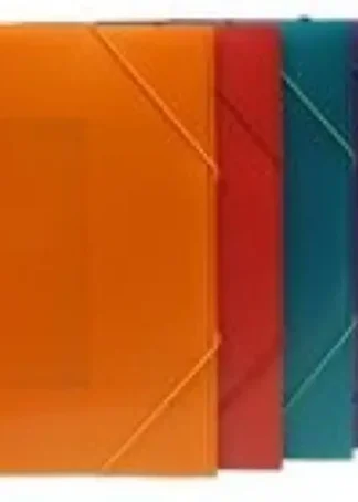 PAQ/10 CARPETAS MAXI+ GOMAS Y SOLAPAS SUPRA PP COLORES SURT