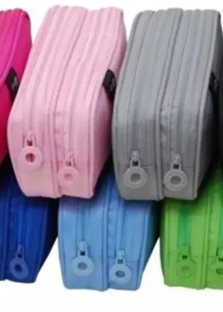 PAQ/16 PORTATODO DOBLE COLORLINE 210X85X65MM SURTIDOS