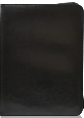 PORTAFOLIO A4 CON CREMALLERA NEGRO 35X24X3CM