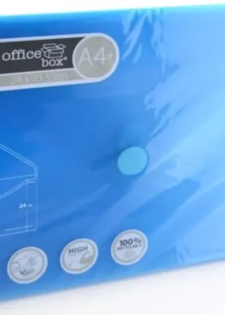 PAQ/10 CARPETA SOBRE A4+ V-LOCK 240X335 VELCRO AZUL