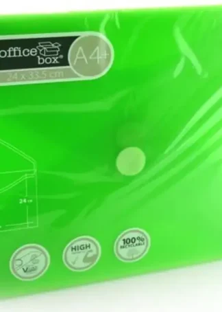 PAQ/10 CARPETA SOBRE A4+ V-LOCK 240X335 VELCRO VERDE