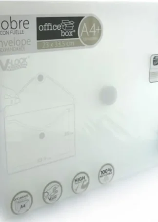 PAQ/10 CARPETA SOBRE FUELLE A4+ 250X335X300 VELCRO TTE.