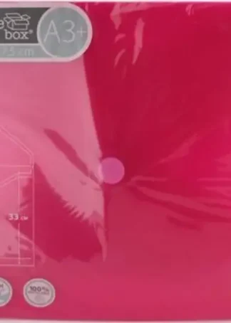 PAQ/10 CARPETA SOBRE A3+ V-LOCK 330X475 CIERRE VELCRO ROJO